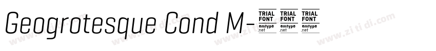 Geogrotesque Cond M字体转换